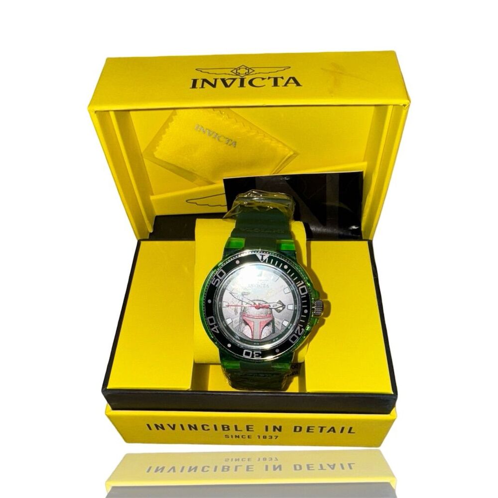Invicta Men's Star Wars Boba Fett Limited Edition Chronograph luxurywatch: NIB